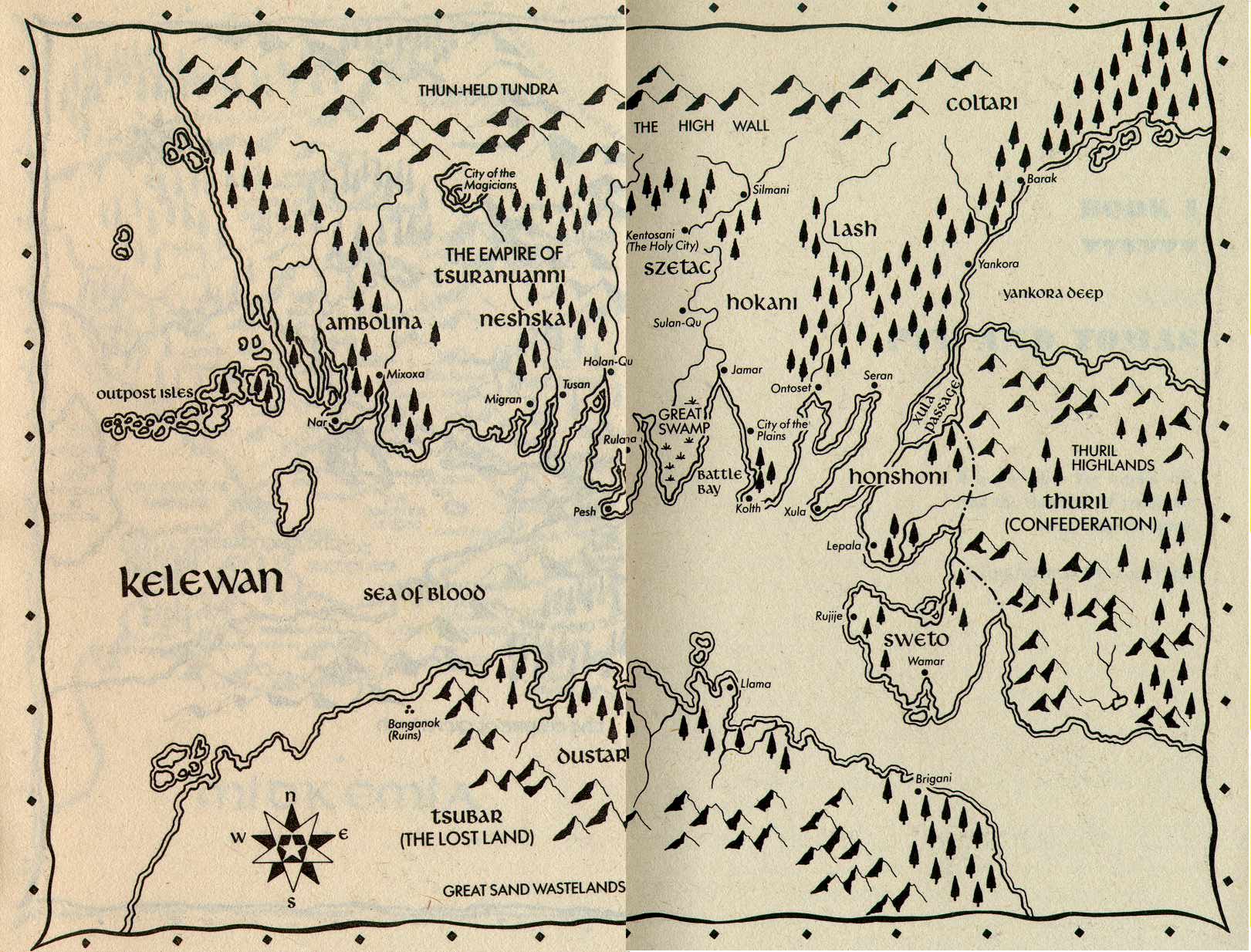 Raymond E Feist Magician Map Maps From Raymond Elias Feist's Books