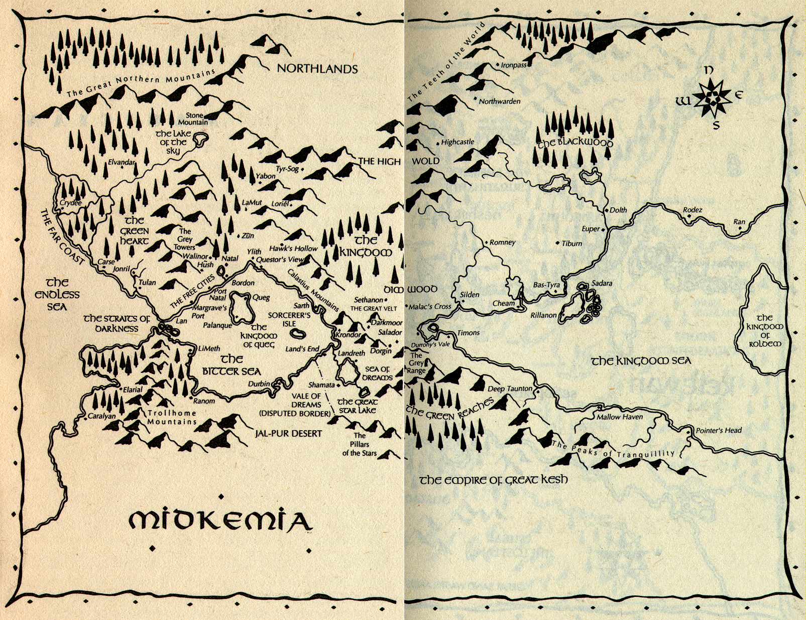 Raymond E Feist Magician Map Maps From Raymond Elias Feist's Books